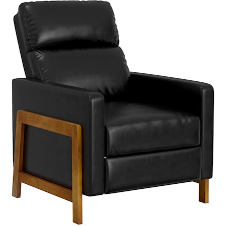 Mid-Century Modern Upholstered Pushback Recliner