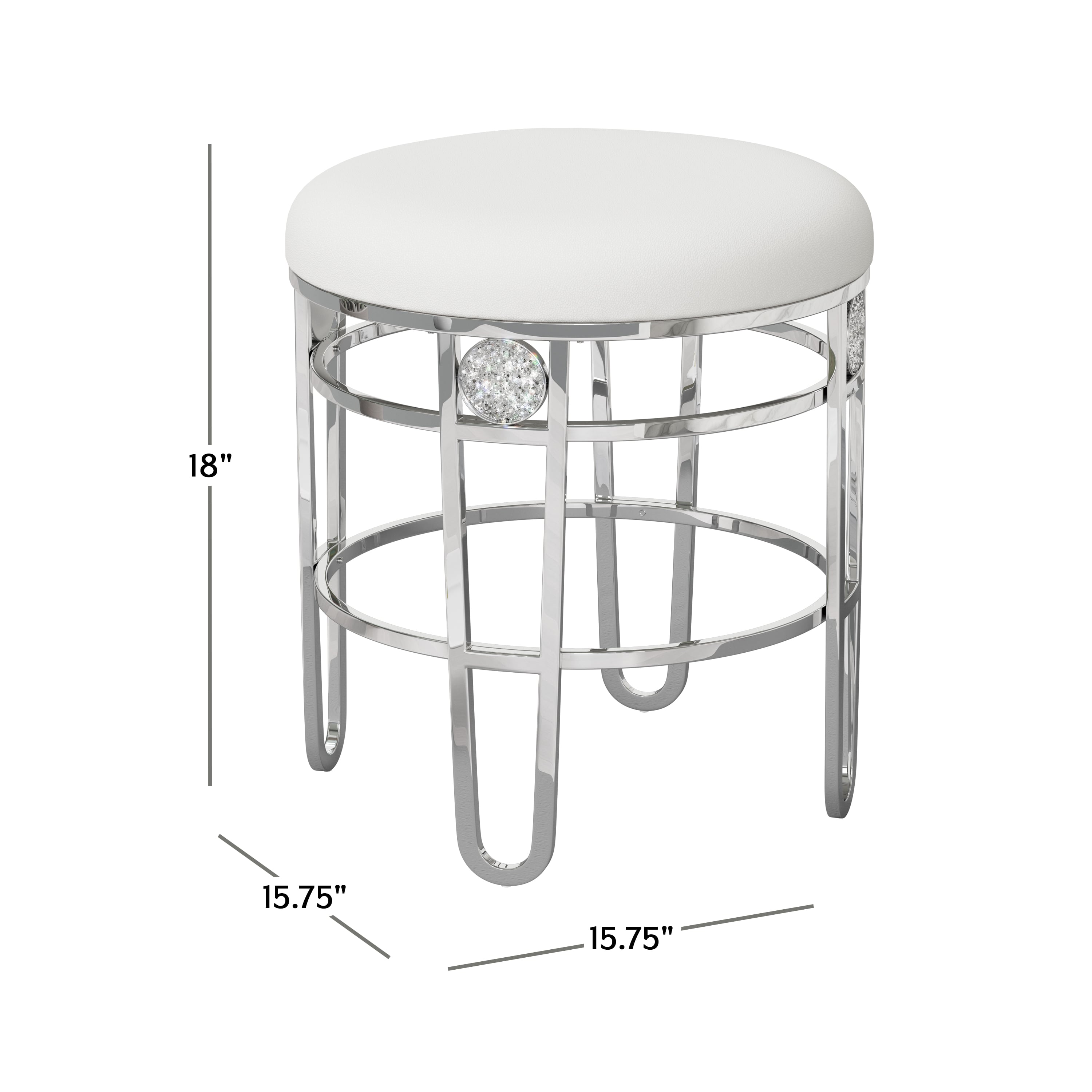 Hillsdale Dessa Vanity Stool