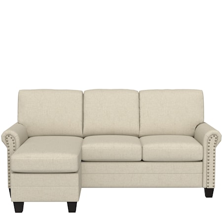 Contemporary Upholstered Reversible Chaise Sectional
