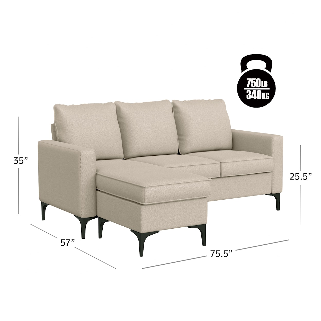 Hillsdale Alamay Sectional Sofa