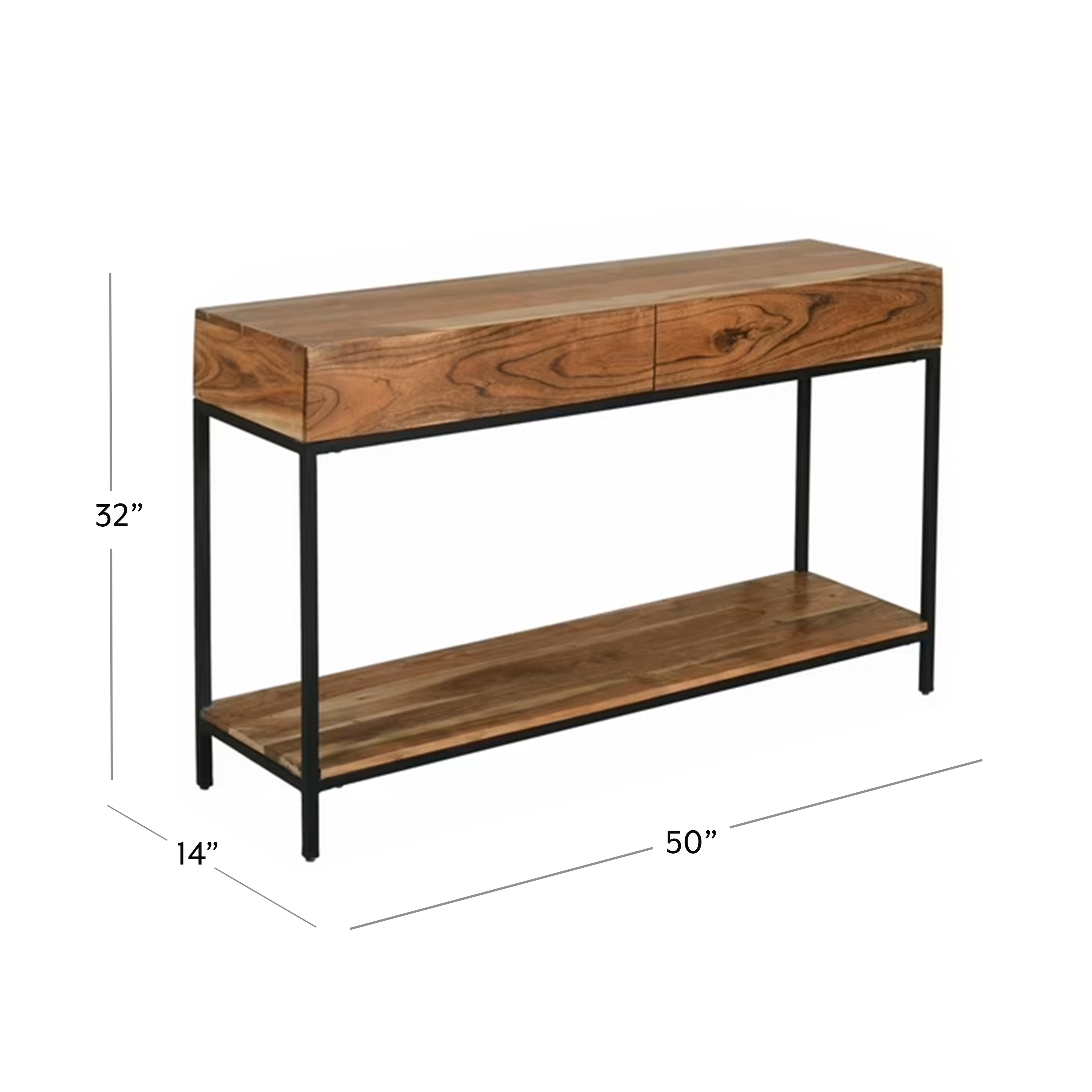 HH2 Home Home Creations Meadowood 2-Drawer Console Table