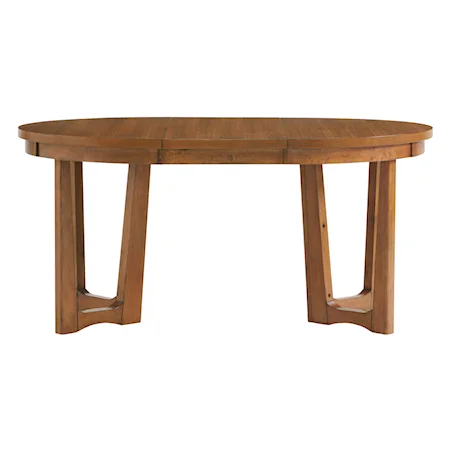 Mid-Century Modern Dining Table with Leaf