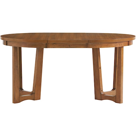 Mid-Century Modern Dining Table with Leaf