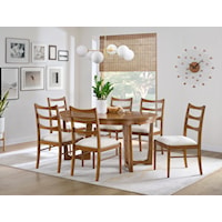 Mid-Century Modern 7-Piece Dining Set