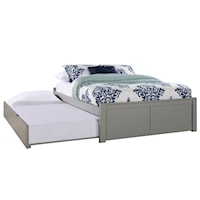 Pulse Wood Full Platform Bed with Trundle