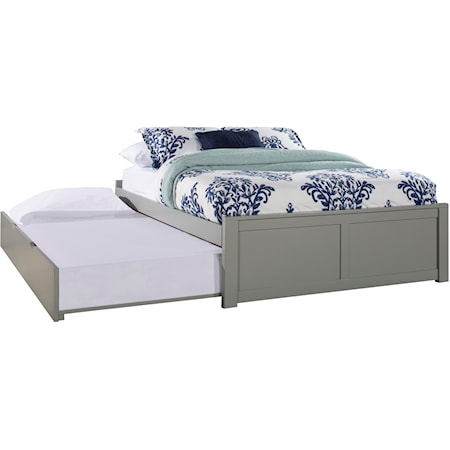 Pulse Wood Full Platform Bed with Trundle