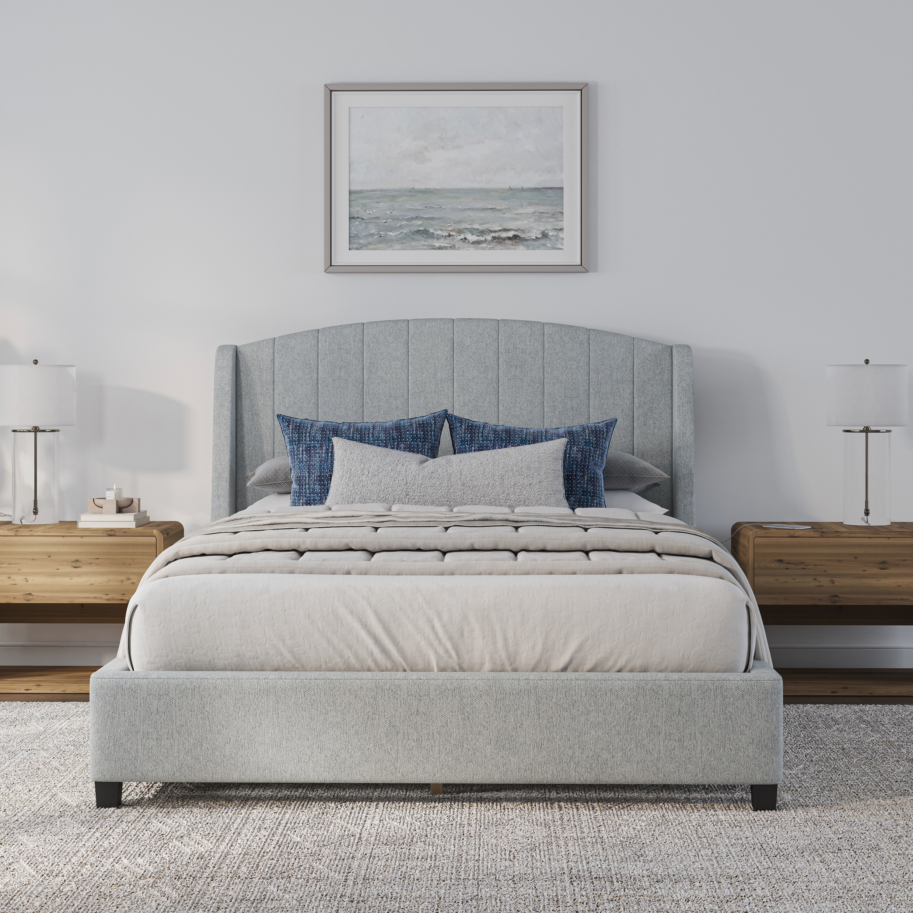 HH2 Home Copestone Winged Queen Platform Bed