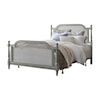 Hillsdale Melanie Wood and Cane Queen Bed with Metal Frame