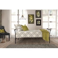 Causal Metal Backless Twin Daybed