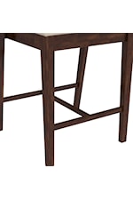 Hillsdale Dresden Contemporary Wooden Counter Stool with Upholstered Seat