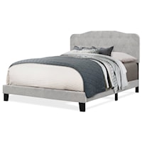 Nicole Contemporary Low Profile Queen Upholstered Bed