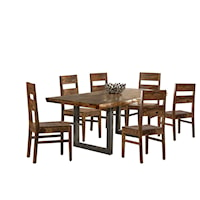 Emerson 7 Piece Rectangle Dining Set with Wood Chairs
