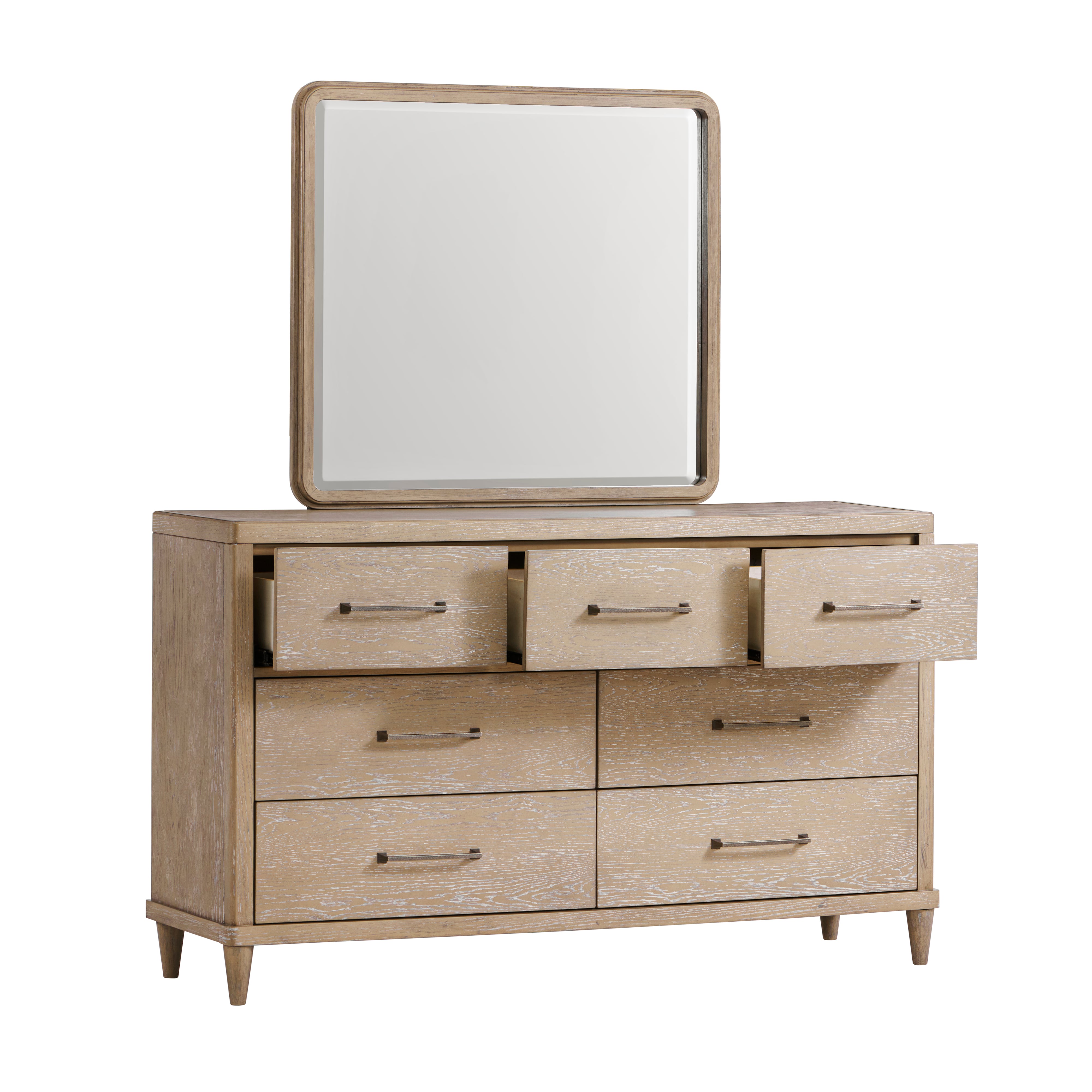 Hillsdale Portsmouth Wood 7 Drawer Dresser And Mirror