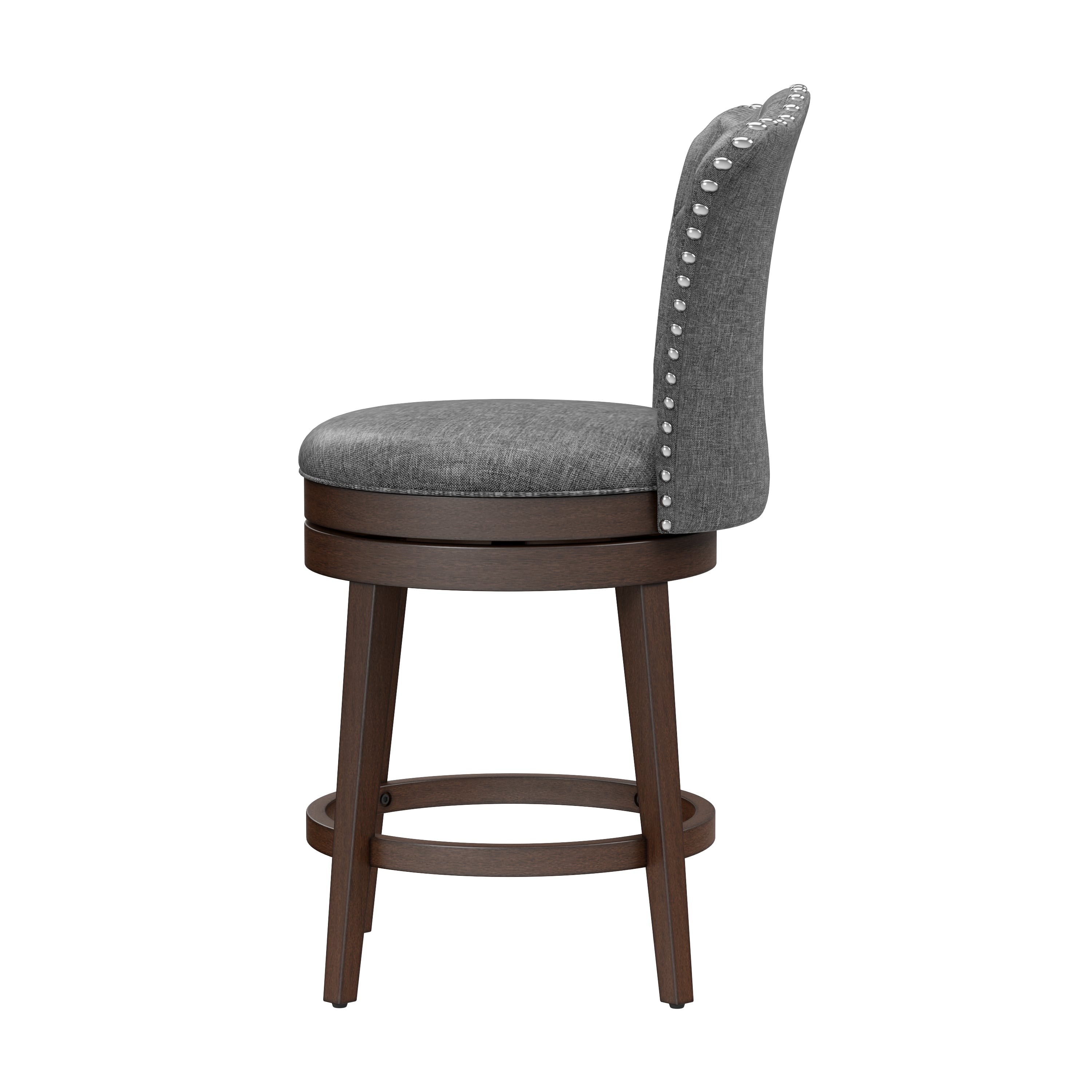 Wood Counter Height Swivel Stool