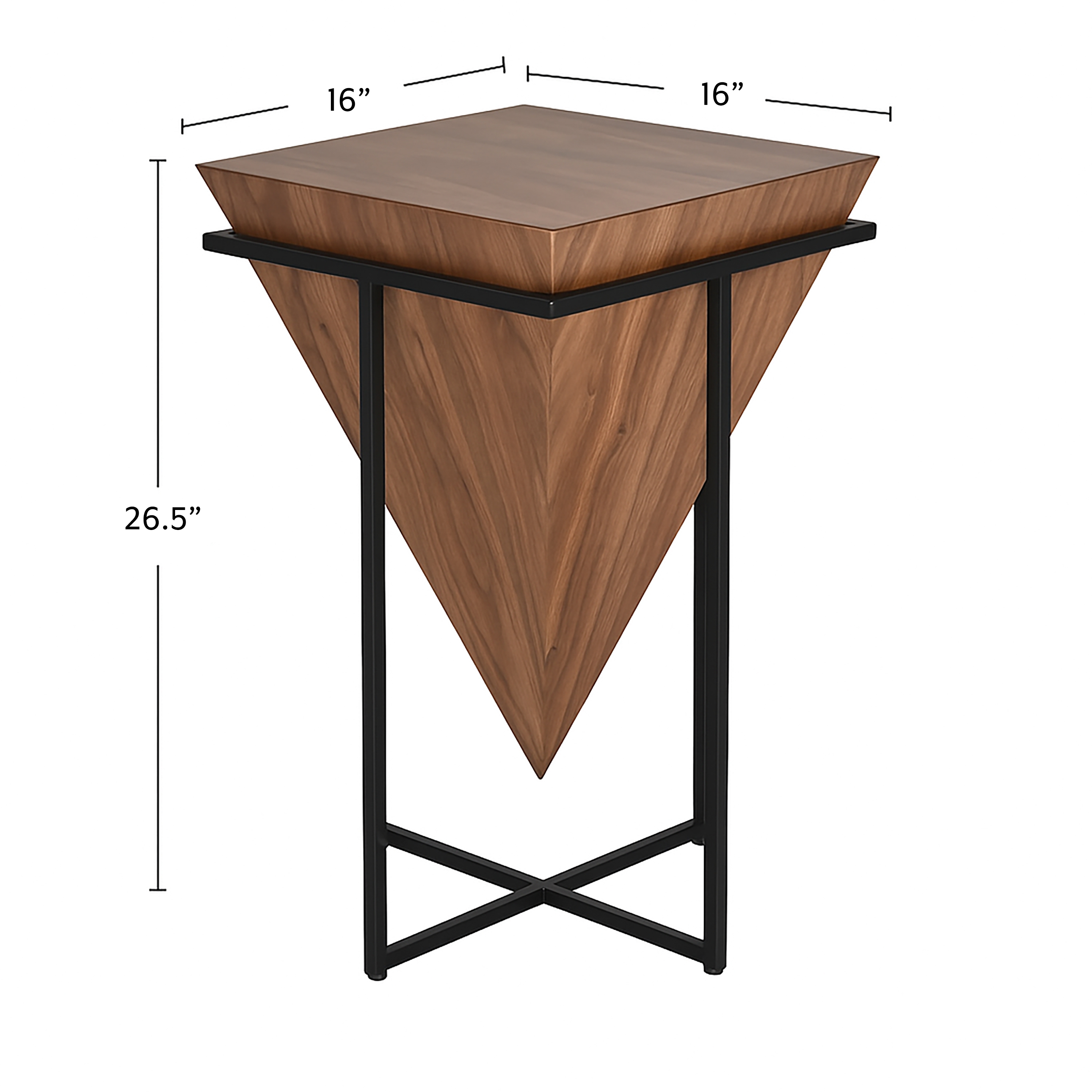 HH2 Home Home Creations Cleopatra Geometric Accent Table