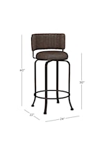 Hillsdale Northgate Northgate Commercial Grade Metal Bar Height Swivel Stool