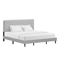 Contemporary Upholstered King Bed