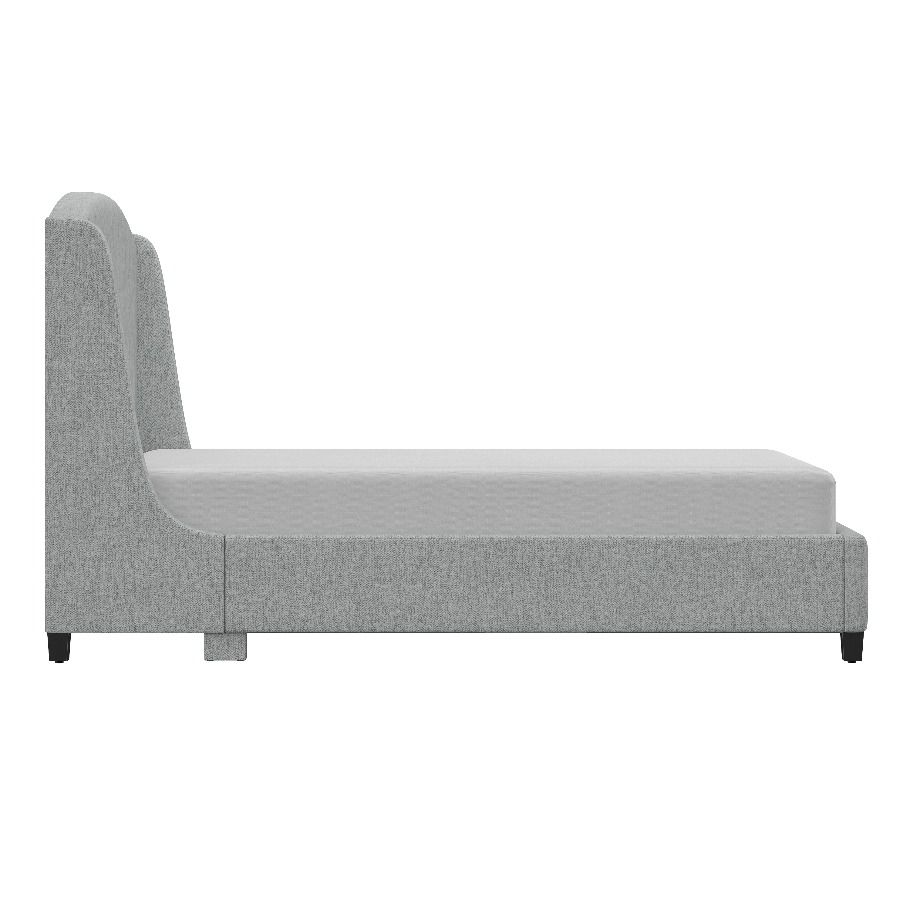 Winged Queen Platform Bed