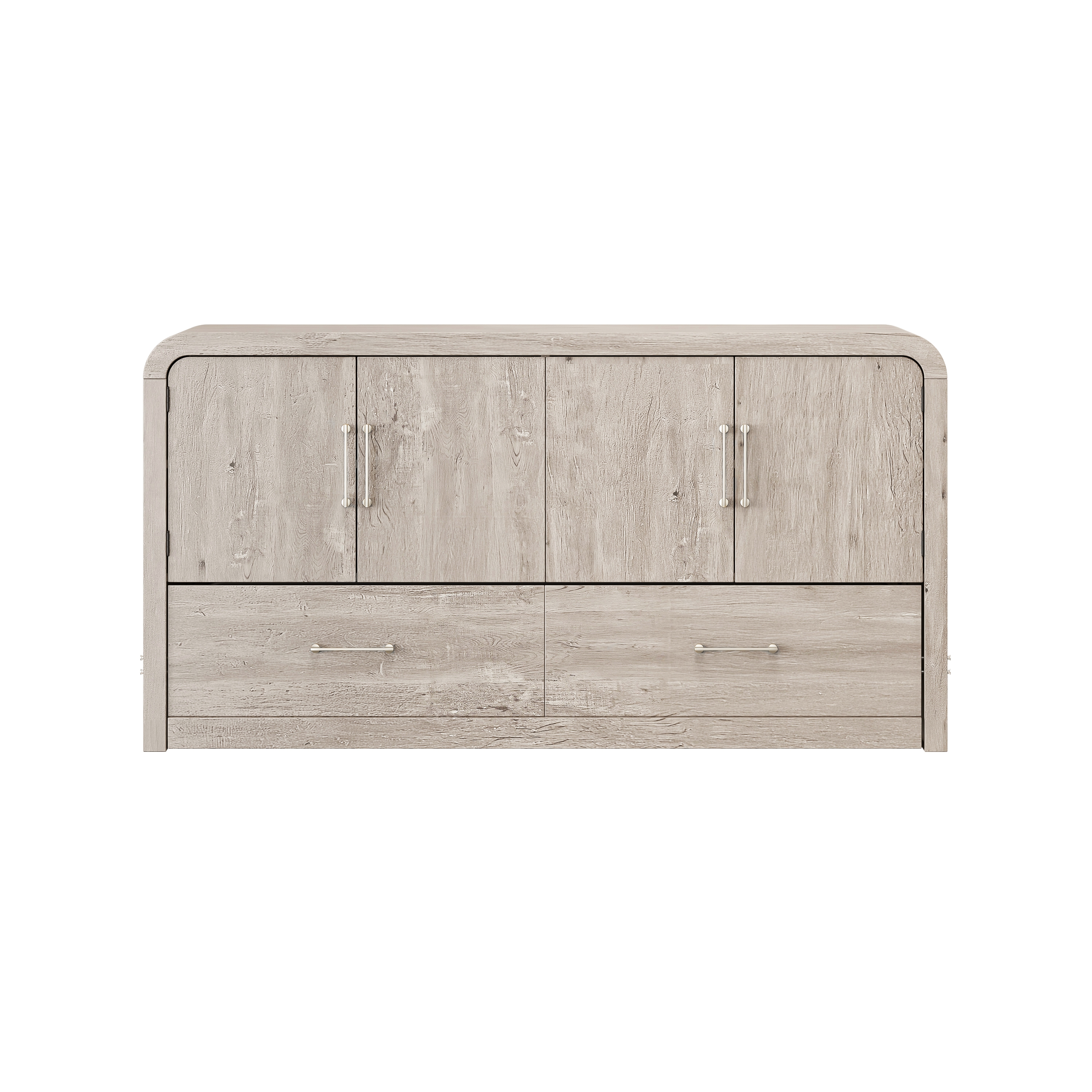 HH2 Home Juna 4-Door Console Cabinet Queen Bed