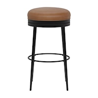 Contemporary Swivel Backless Counter Stool