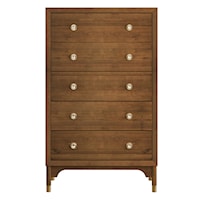 Margo Wood 5 Drawer Chest