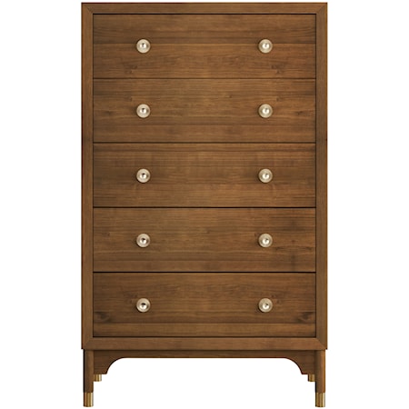 Margo Wood 5 Drawer Chest