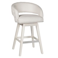 Transitional Counter Height Swivel Stool