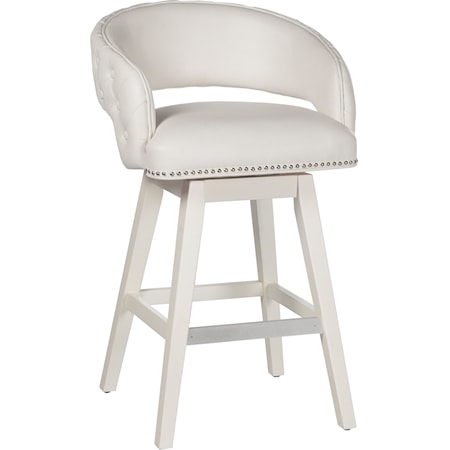 Transitional Bar Height Swivel Stool