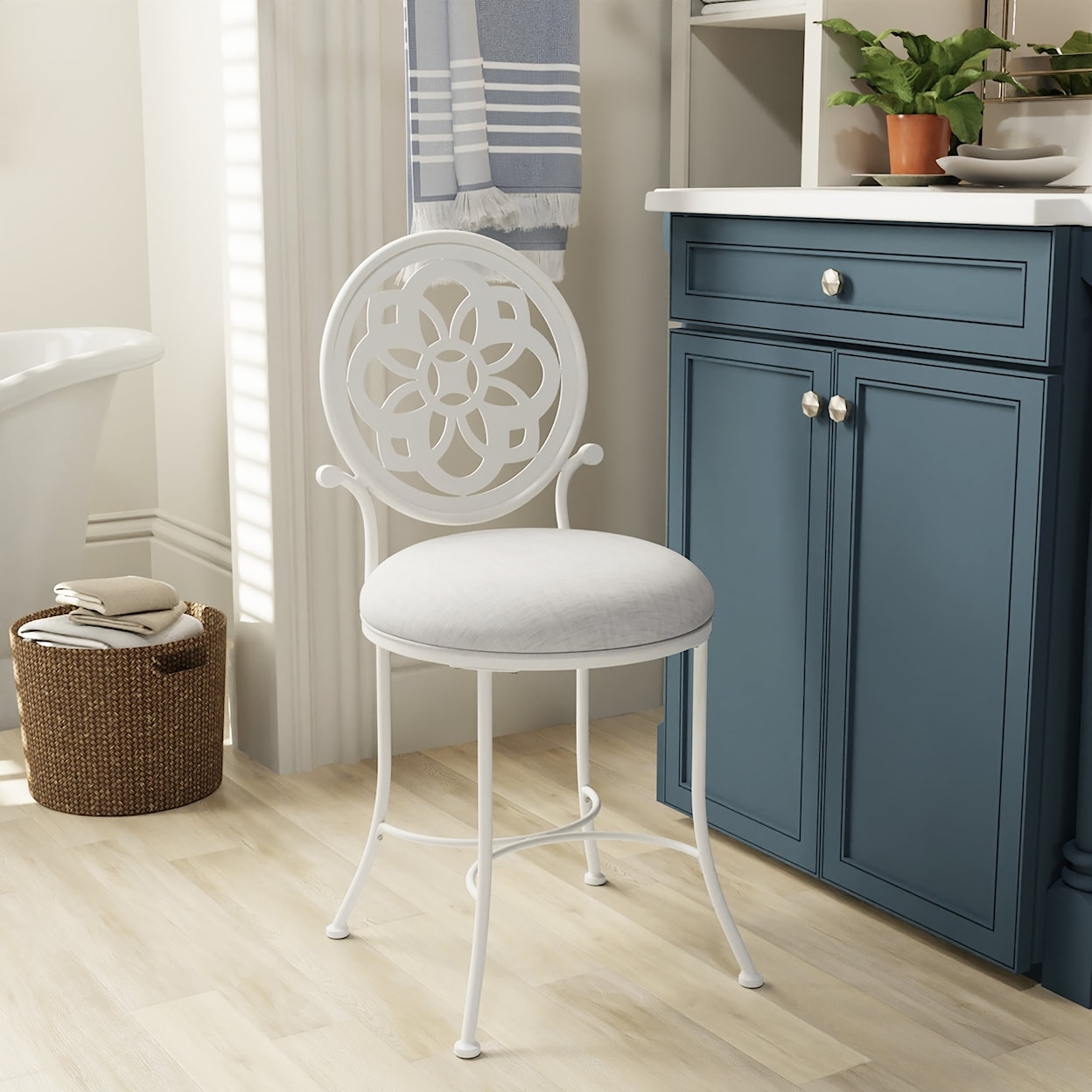 Hillsdale Marsala Vanity Stool