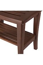 Hillsdale Preston Preston Walnut Acacia Wood Shower Stool