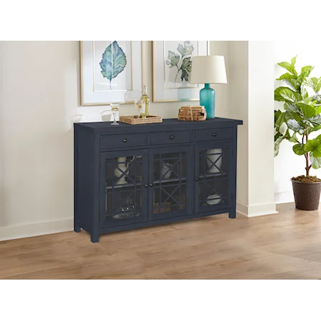 Sunset Bay Wood 3 Door 3 Drawer Console Cabinet