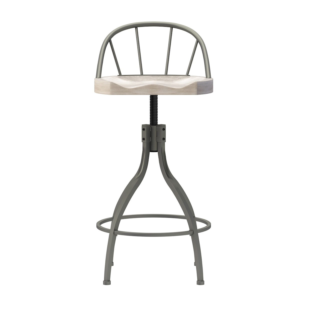 Hillsdale Worland Metal Adjustable Height Stool