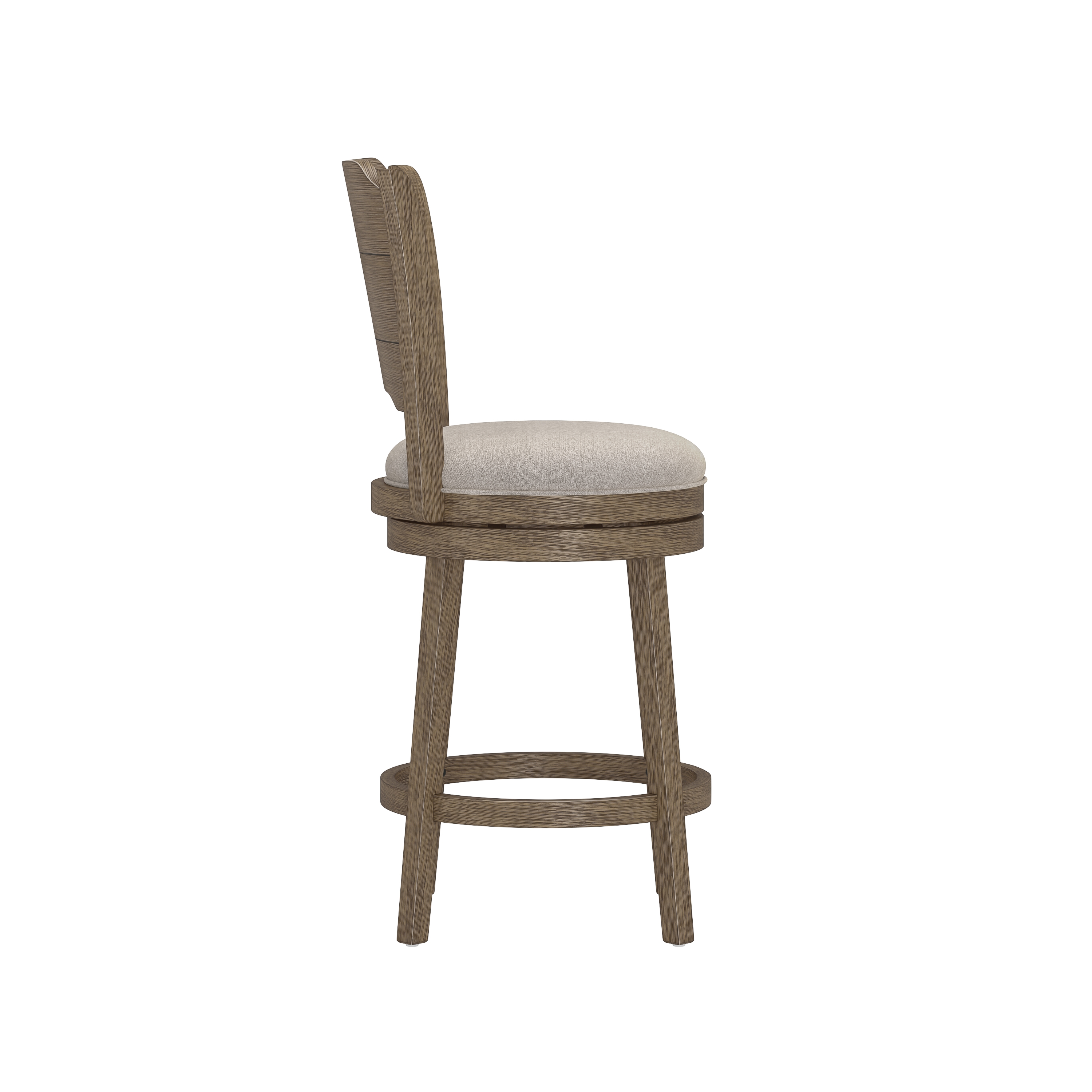 Wood Counter Height Swivel Stool