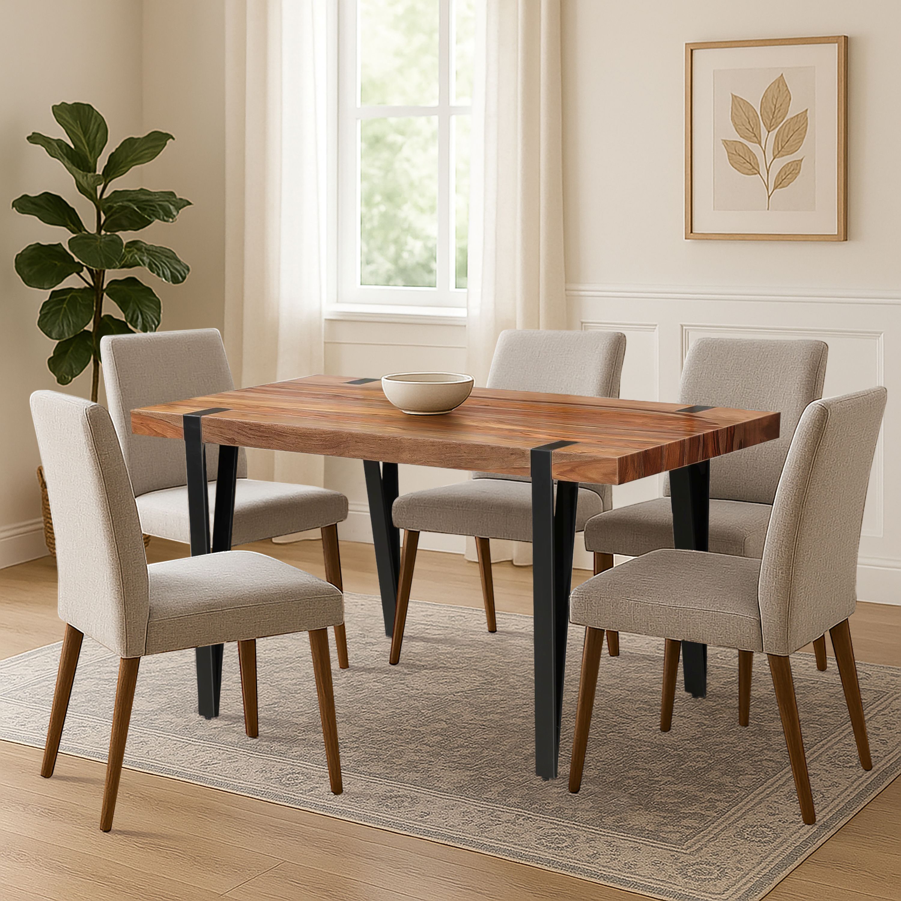 HH2 Home Home Creations Monarch Rectangular Dining Table