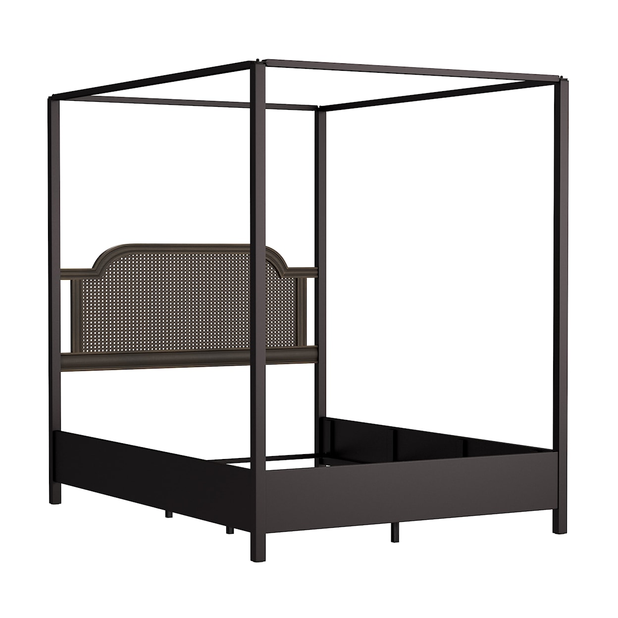 Hillsdale Melanie Queen Size Canopy Bed with Low Footboard