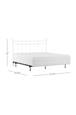 Hillsdale Providence Traditional Metal Full Bed with Spindle and Casting Design