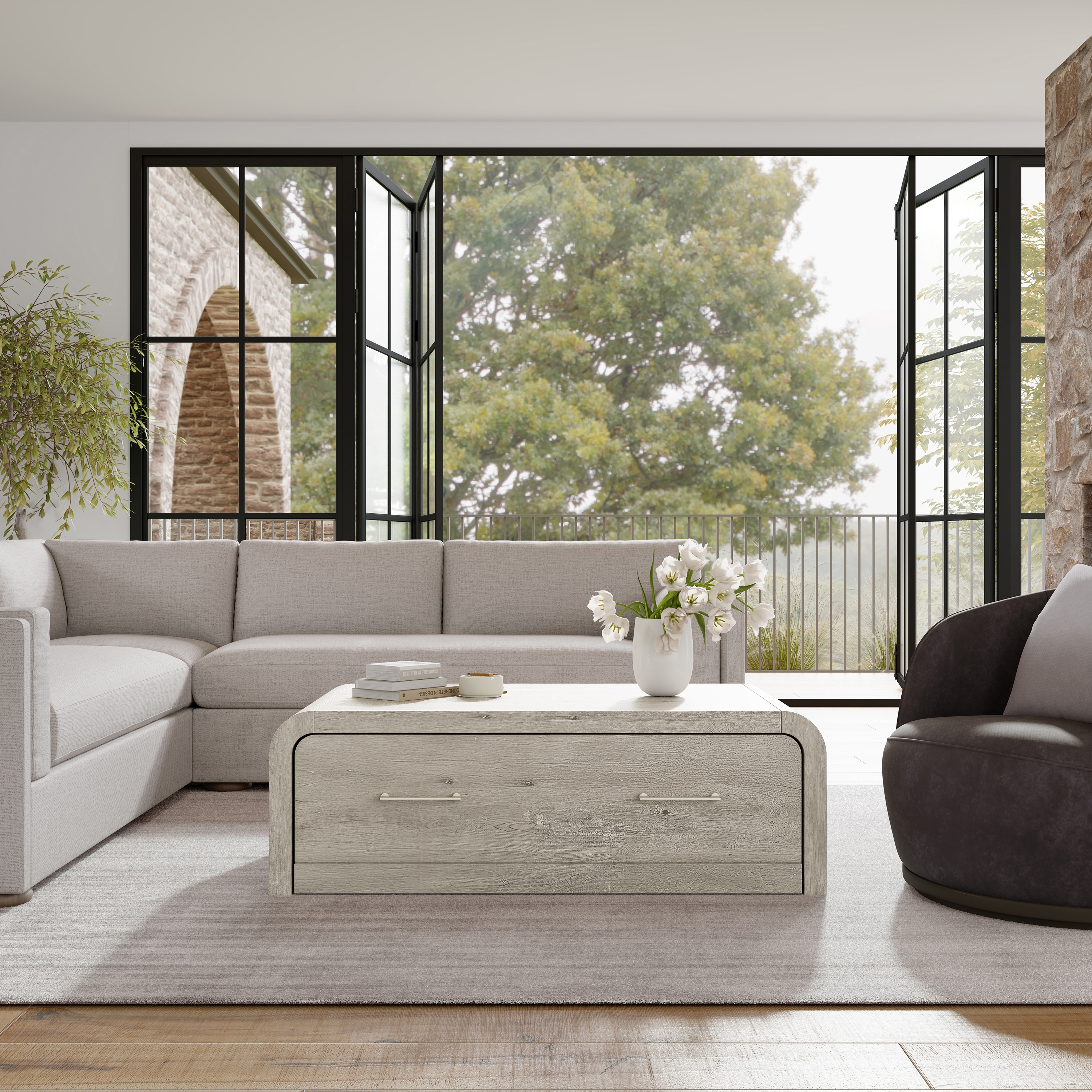 HH2 Home Juna Juna Wood Twin Coffee Table Dream Console