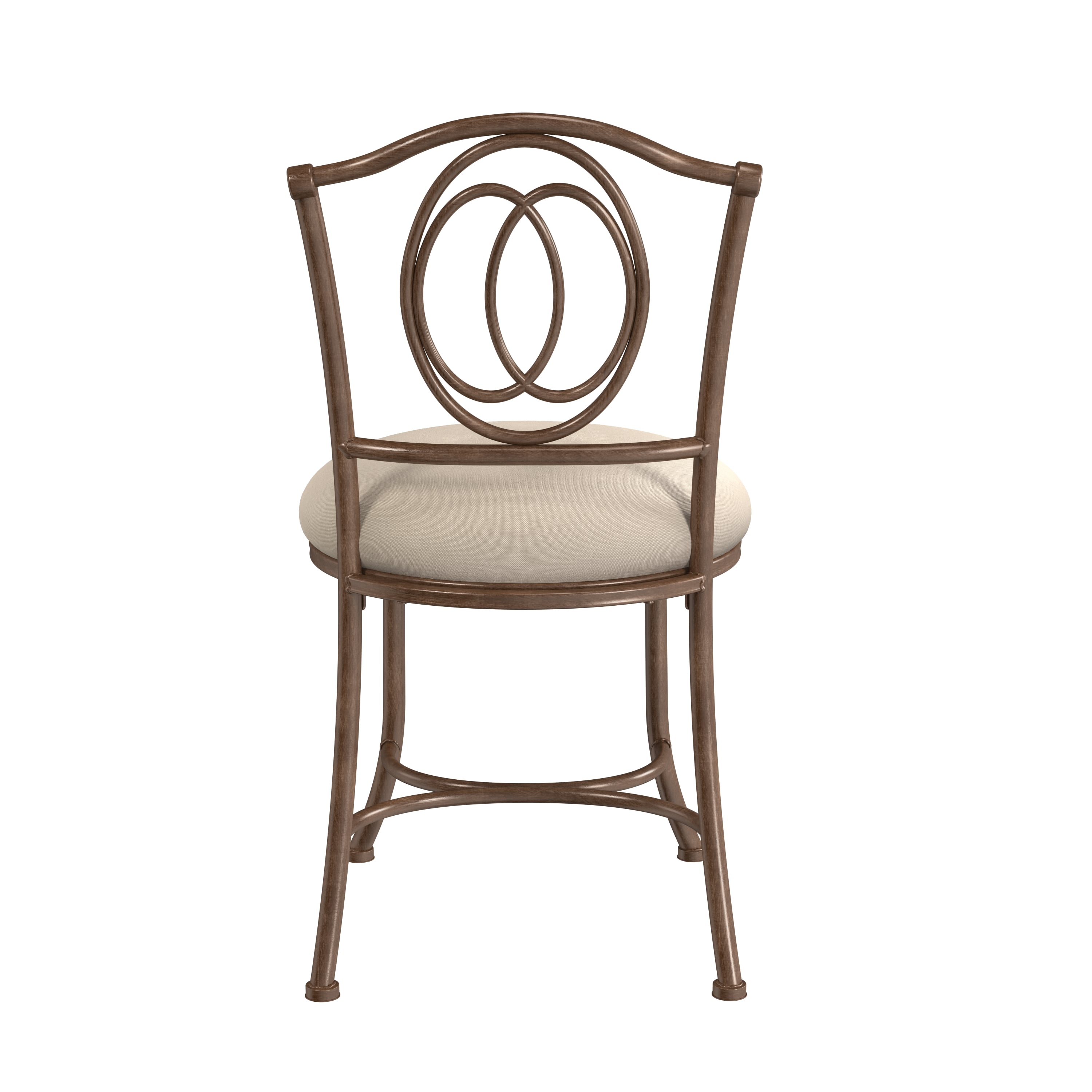 Hillsdale Emerson 50945A Emerson Metal Vanity Stool Wayside Furniture & Mattress Vanity