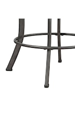 Hillsdale Bridgetown Tilt Base Metal and Upholstered Counter Height Swivel Stool