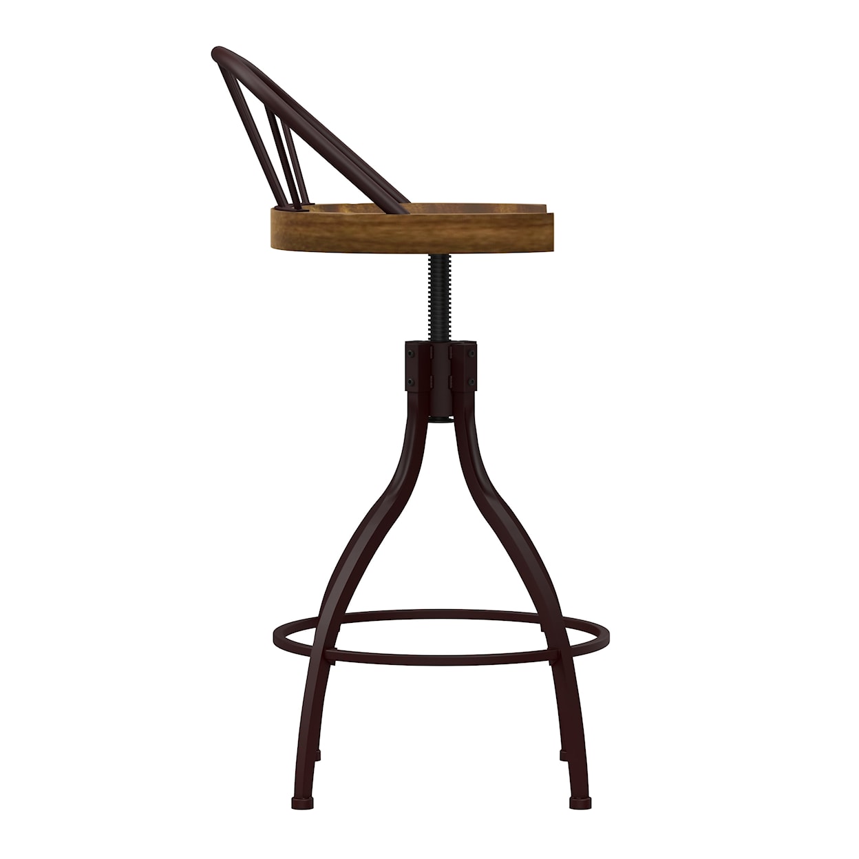 Hillsdale Worland Metal Adjustable Height Stool