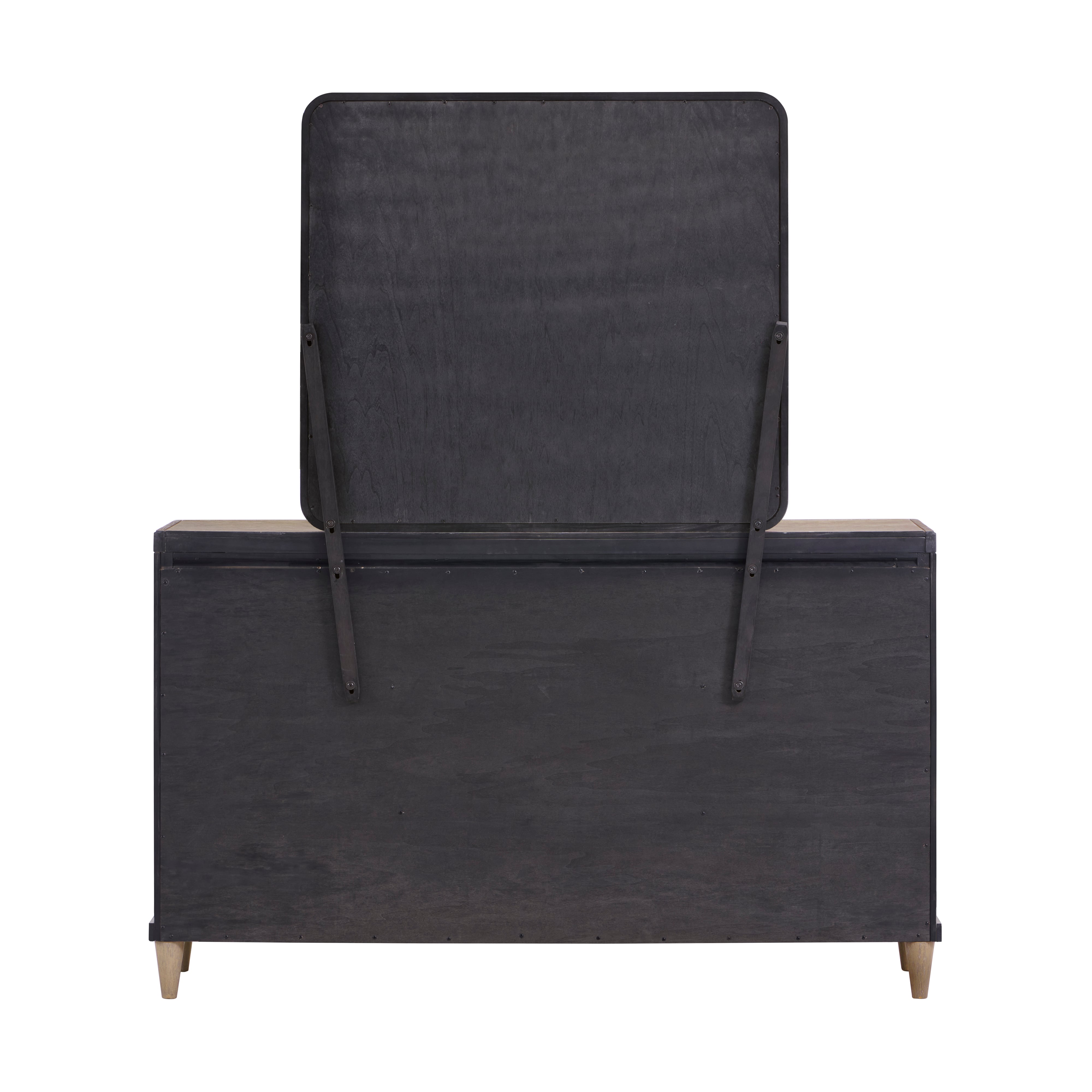 Hillsdale Portsmouth Wood 7 Drawer Dresser And Mirror