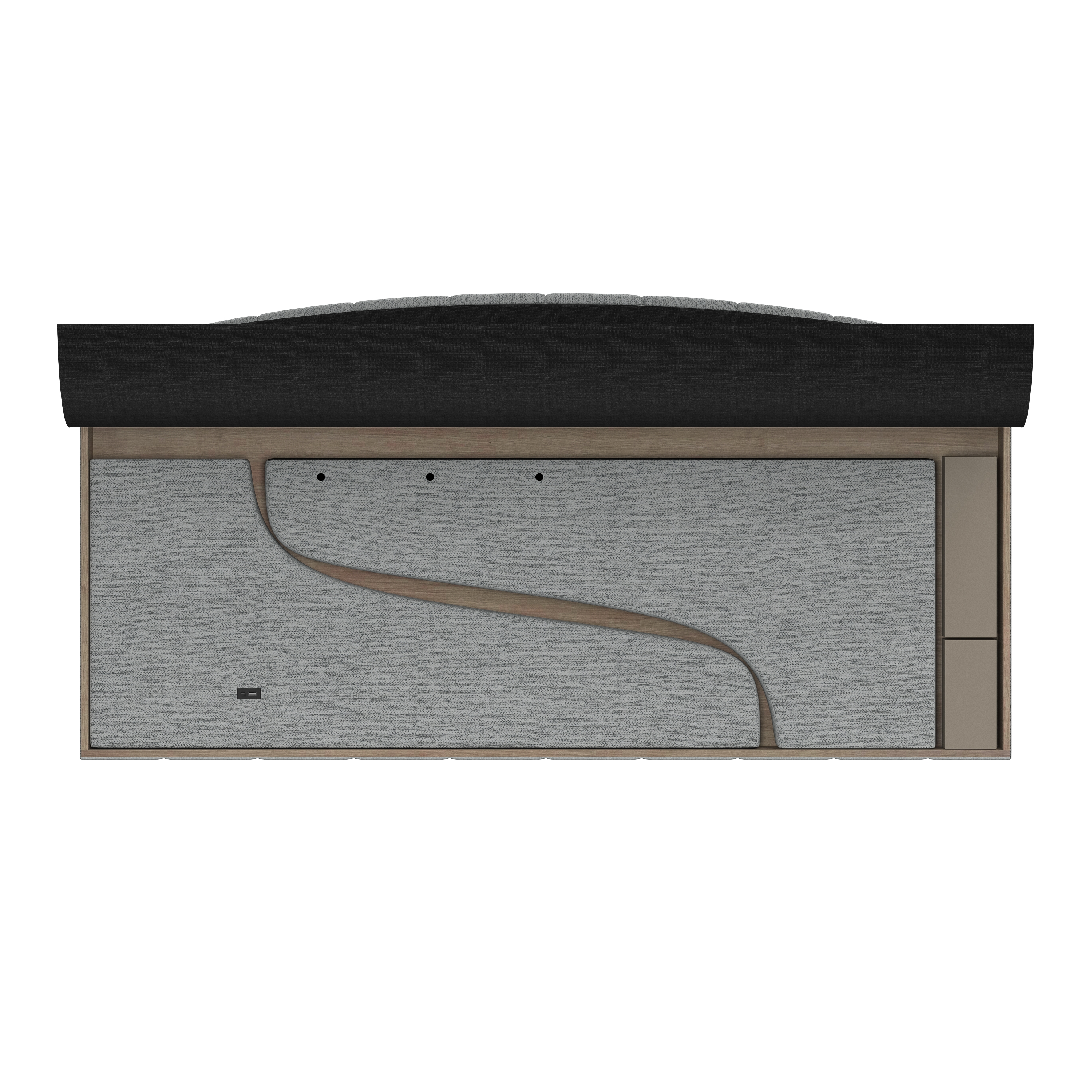 HH2 Home Copestone Winged Queen Platform Bed