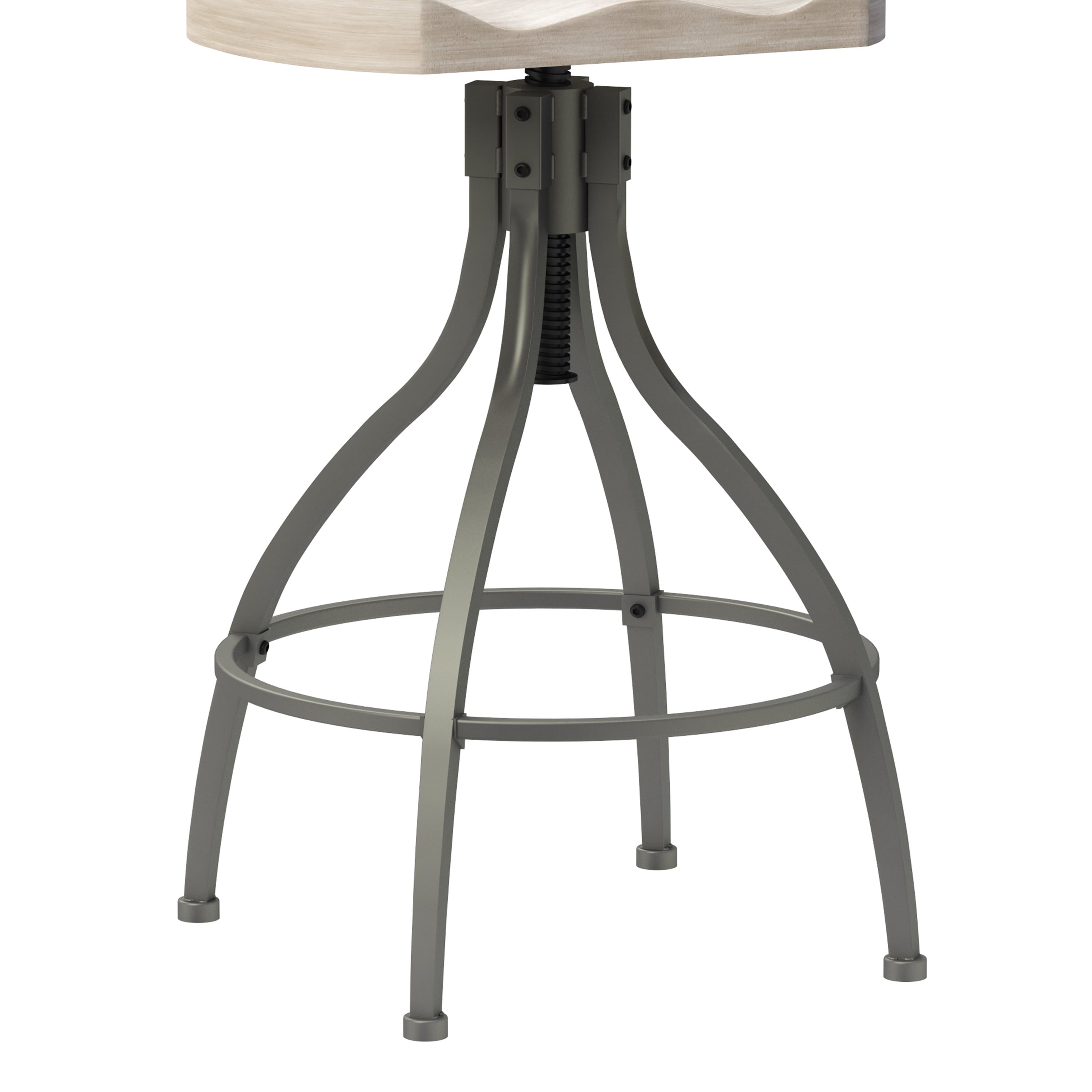 Hillsdale Worland 5287831 Worland Metal Adjustable Height Stool with