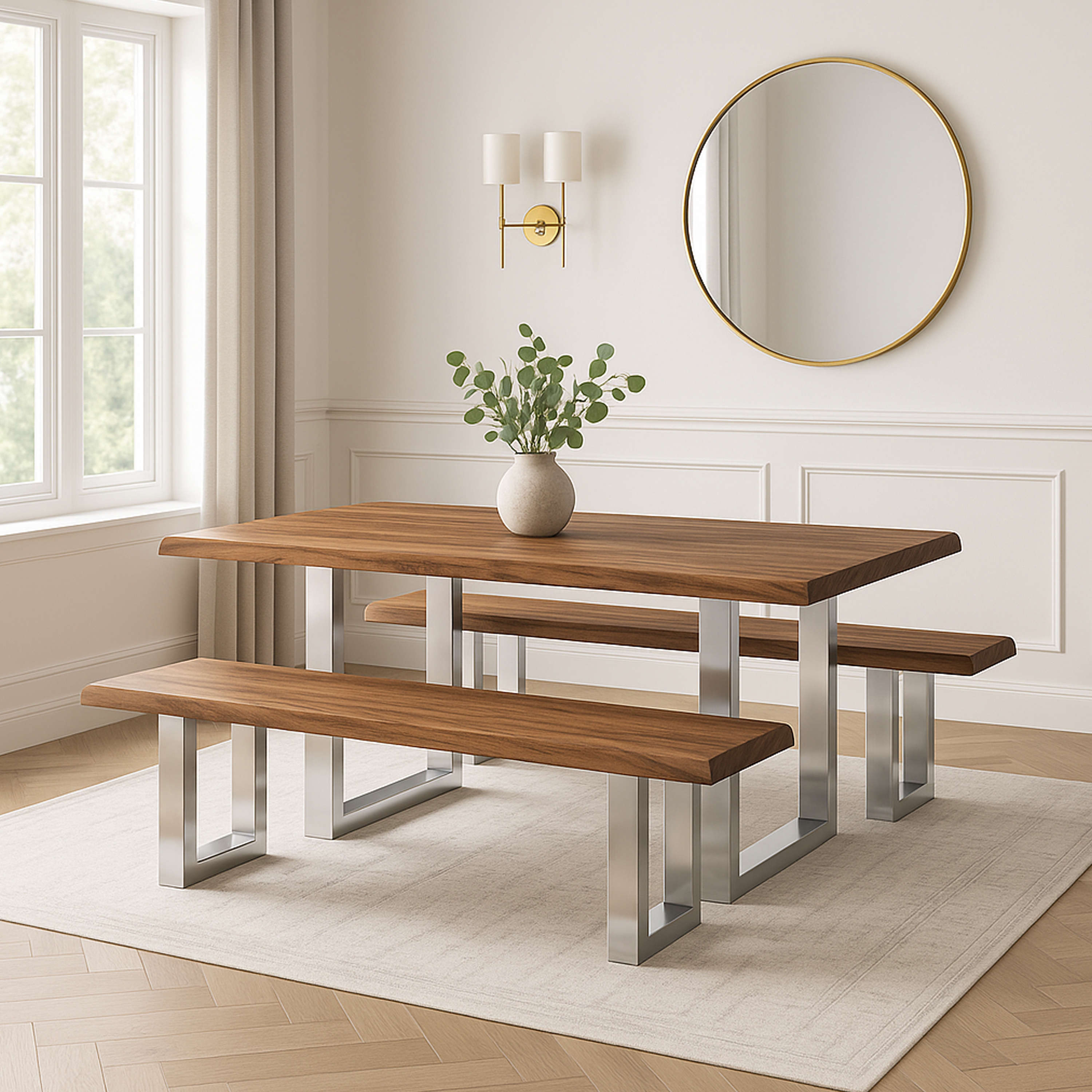 HH2 Home Home Creations Luxe 3-Piece Dining Set