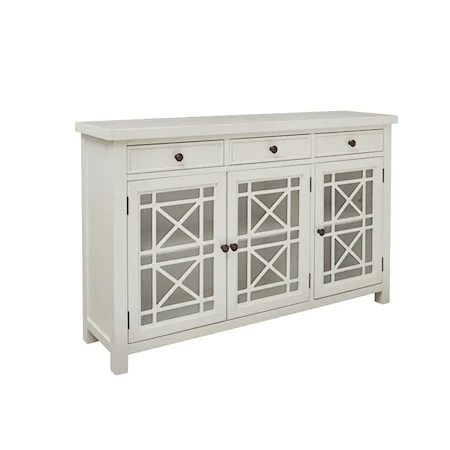 Sunset Bay Wood 3 Door 3 Drawer Console Cabinet
