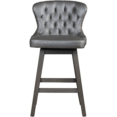 Rosabella Wood Swivel Bar Height Stool