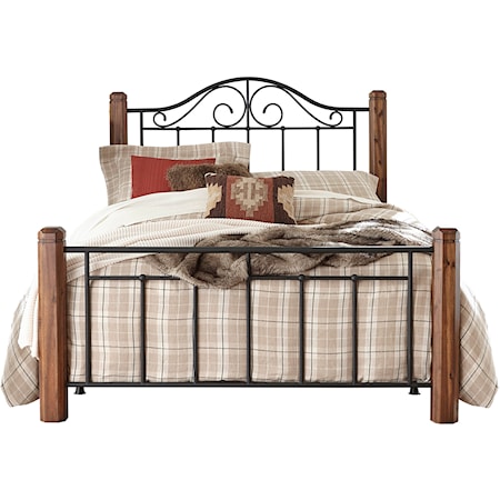 Fulton Metal King Bed and Posts without Frame