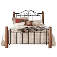 Fulton Metal Queen Bed and Posts without Frame