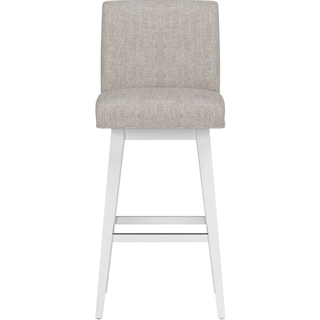 Uniquely Yours Wood And Upholstered Parson Adjustable Swivel Stool