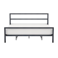 Contemporary Metal King Bed